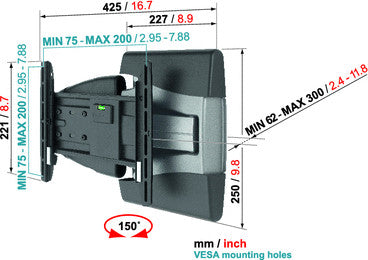 Vogels EFW 8145 TV-Wandhalterung Motion+ S