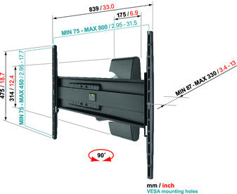 Vogels EFW 8325 LCD LED Plasma Wandhalterung Motion L