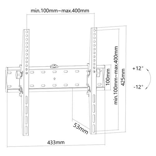 NewStar FPMA-W350 | Neigbare Wandhalterung bis zu 43 Zoll