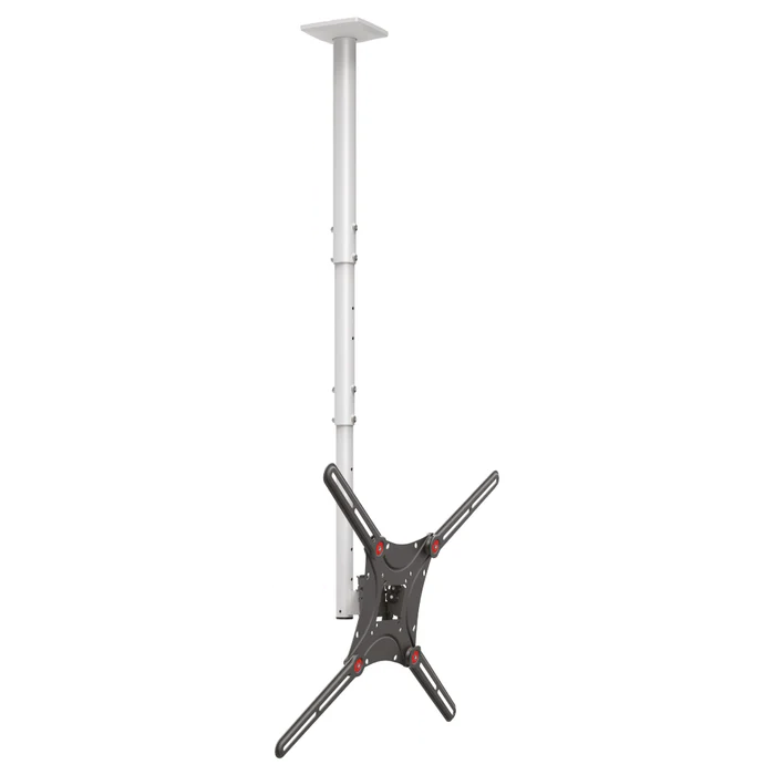 Barkan Mounts Lange Teleskop-Deckenhalterung bis 75 Zoll |VESA 400x400 |Universell |Farbe weiß