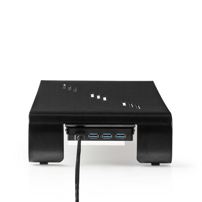 Ergonomischer Multifunktionsständer | USB 3.0-Hub | 4-Port | Schwarz