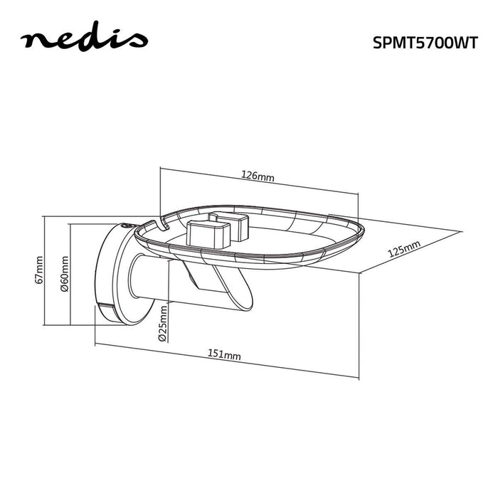 Wandhalterung für Lautsprecher | Für Sonos One / Sonos® Play:1 | max. 3kg | Fest