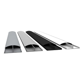 TV-Kabelkanal Aluminium 7,5 cm breit WEISS