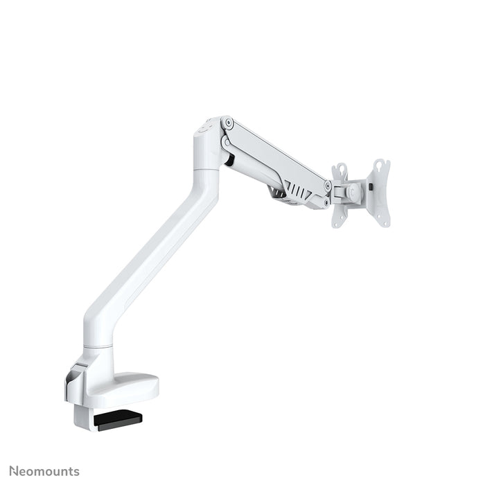 FPMA-D750WHITE2 ist eine Gasfeder-Tischhalterung für Flachbildschirme bis 32 Zoll (81 cm).