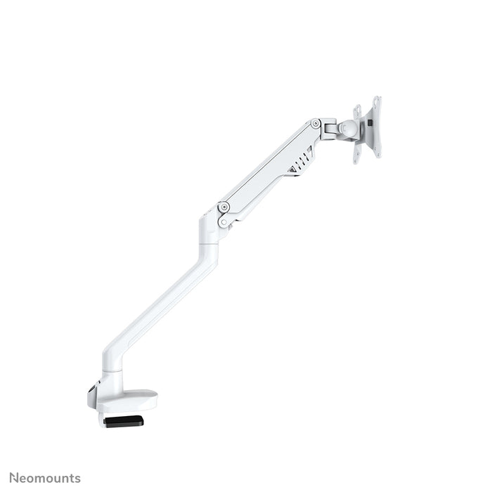 FPMA-D750WHITE2 ist eine Gasfeder-Tischhalterung für Flachbildschirme bis 32 Zoll (81 cm).