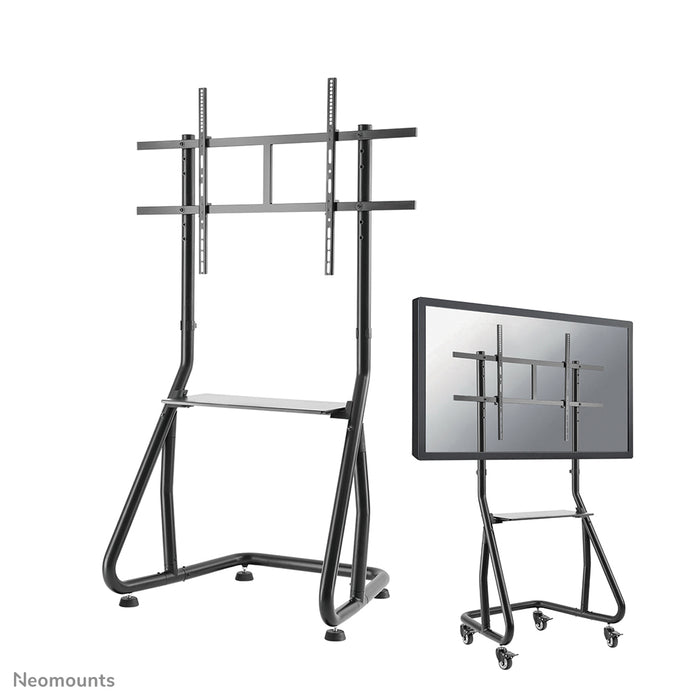 NS-M3800BLACK ist ein mobiles Möbel für Flachbildschirme bis 100 Zoll (254 cm).