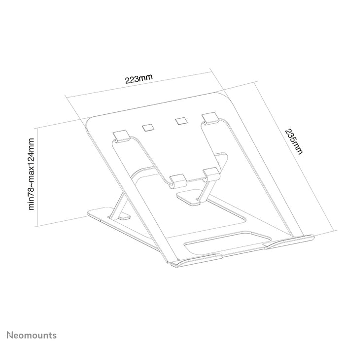 faltbarer Laptopständer – Grau