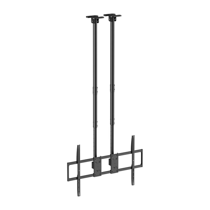 Heavy Duty XL Deckenhalterung mit Doppelrohr 60-120 Zoll und 120kg Tragkraft