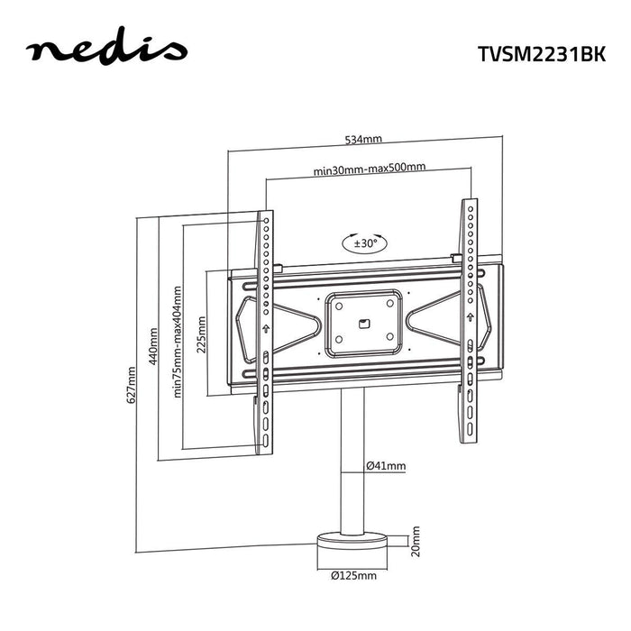 TV-Halterung schwenkbar Bolt-Down Desktop | 32 - 55" | Max. 50 kg | +/- 30°-Schwenkbereich