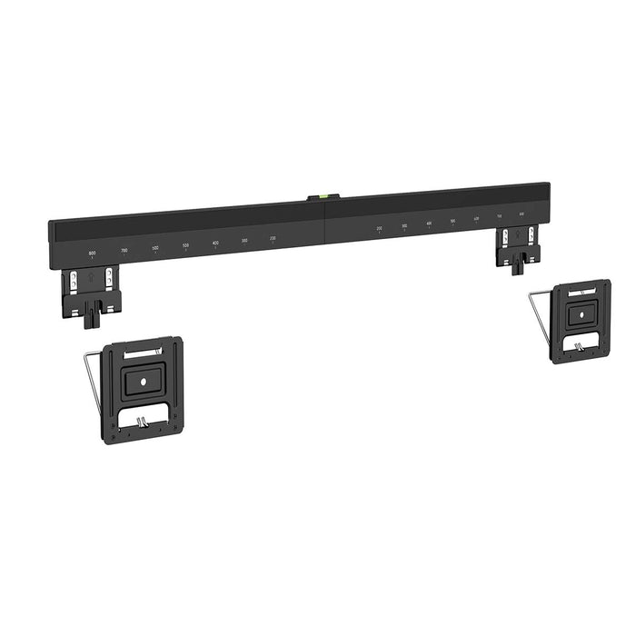 Nedis Vaste TV-Muurbeugel 43-100 Inch - Ultra Dunne Micro-Gap - Max. 75 kg - Zwart - VESA Compatibel.