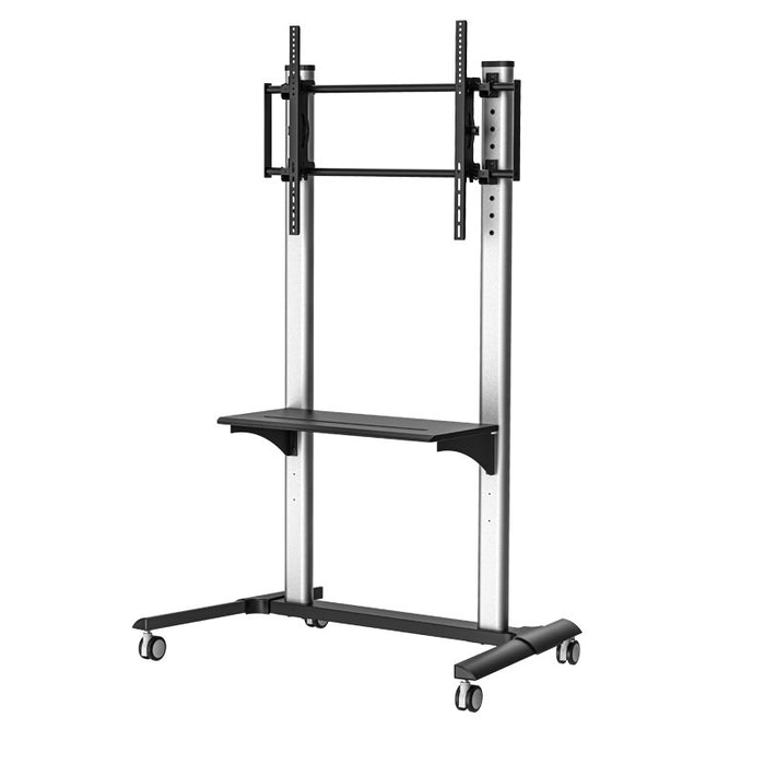 Rollbarer TV Ständer bis 100 Zoll – Schwer belastbar | Wolff Mount | VESA 800x600 | 80 KG